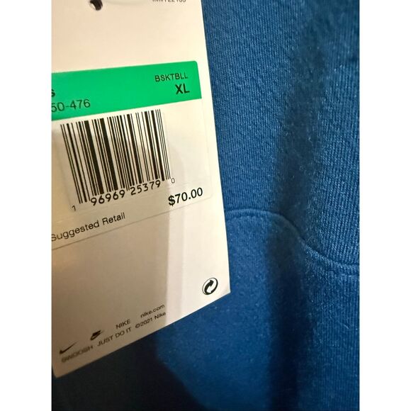 Nike Men's Dri-Fit NBA Timberwolves 1/2 Zip City Edition Pullover Blue XL NWT - Picture 9 of 16